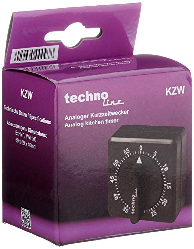 Technoline KZW Analog Kurzzeitwecker schwarz, 1 - Pack
