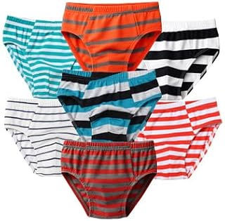 JSR Boys Cotton Briefs Pack of 7 | Kids Underwear Boys Innerwear | Soft Breathable Cotton Underpants with Elastic Waistban... Price In India