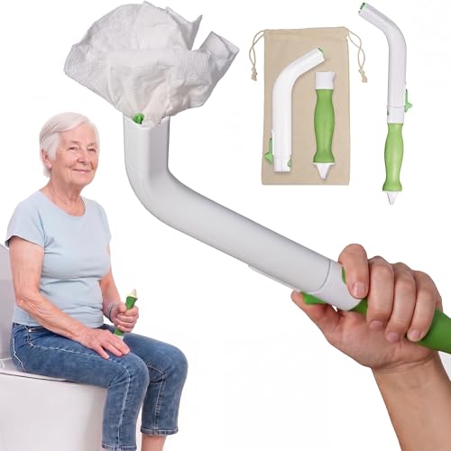 FreedomWand Multipurpose Toilet Wand - Reacher Wiping Tool 14.5 Inch for Men and Women Butt Wiper Paper Extender Seniors Reachers Grabbers for Post Hip Back Shoulder Surgery & Disabled Elderly