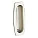 Baldwin 0458.150 Sliding Door Flush Pull, Satin Nickel