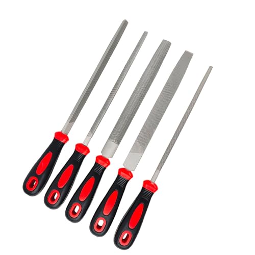 Limes plates en acier au carbone forgé de 6" à 12" avec manche de précision