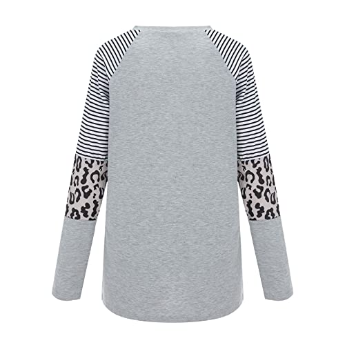 Jjhaevdy  Women's Casual Christmas Color Block Long Sleeve Pullover Blouse With Pocket Loose Lightweight Tunic Tops #TOP2