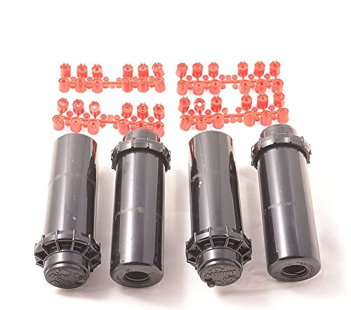 Hunter PGP-ADJ Escamotable 10 cm, Secteur réglable avec jeu de buses Rouge, Quantity Packages:4 Items