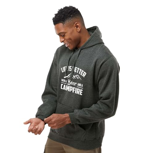 Alterd Industries River Life Hoodie - River, River float, Boating, Outdoors, Wake boarding, Camp fire, Lake House, Lake, Camping Hair, Beer hoodie, Can Cooler, Camping Gear4