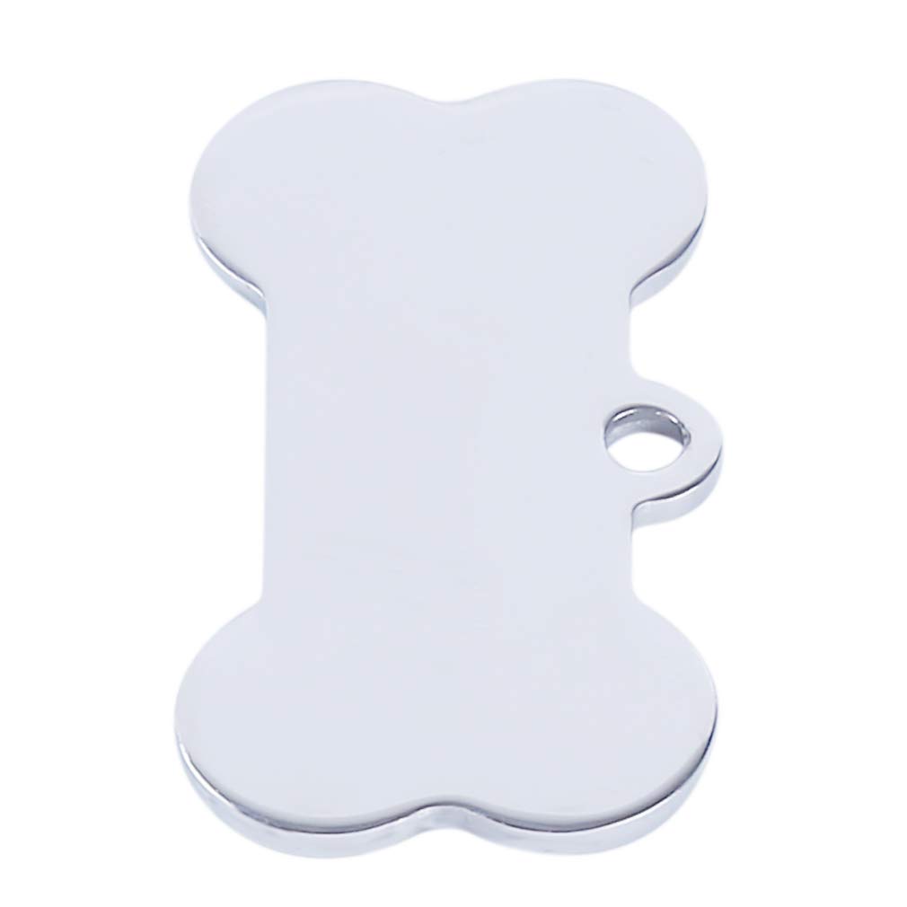 Bigsweety Metal Pet ID Tags Front and Back Engraved Dog Tags Personalized for Dogs and Cats (S)