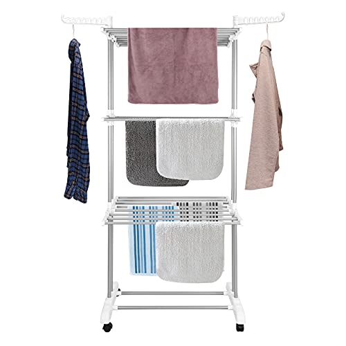 Innotic Clothes Drying Rack (White, Large) - Image 7