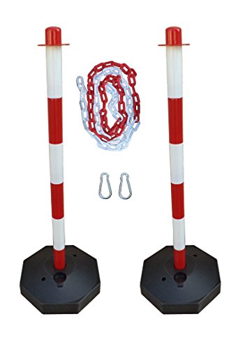 GC2-CH2 Coppia di dissuasori di plastica con catena 2m plastica