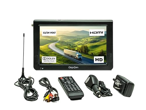 10 inch Portable TV, Widescreen Monitor for Bus/Truck/Car, Adapte...