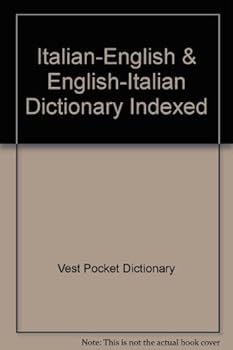 Mass Market Paperback Italian-English & English-Italian Dictionary Indexed Book
