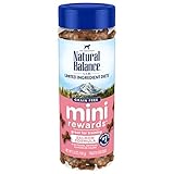 Natural Balance Limited Ingredient Mini-Rewards Salmon Grain-Free Dog Training Treats for Dogs | 5.3-oz. Canister
