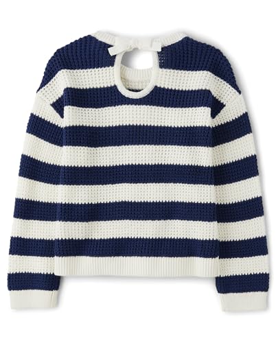 Image of The Children's Place Girls' Long Sleeve Crew Neck Pullover Sweater