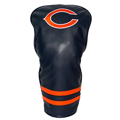 Team Golf NFL Chicago Bears Vintage Driver Head Cover Vintage Driver Golf Club Headcover, Form Fitting Design, Retro Design & Superb Embroidery