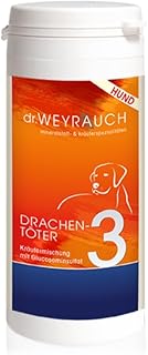 Dr. Weyrauch Nr. 3 Drachentöter | 180 Kapseln | Ergänzungsfuttermittel für Hunde | Mit Omega