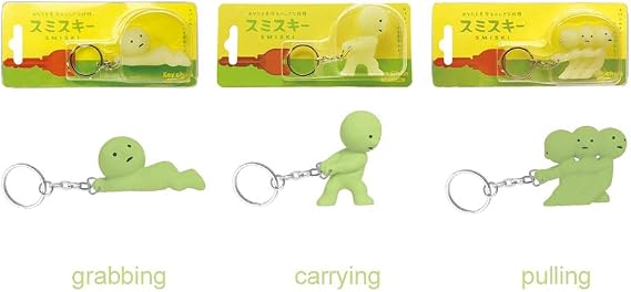 Dreams - Smiski Glow in The Dark Keychain - Grabbing