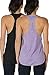 icyzone Canotta Donna Sportiva,Morbido e Leggero Senza Maniche Maglia per Palestra,Fitness,Yoga,Sport(Pacco da 2) (M,Nero/Lavanda)