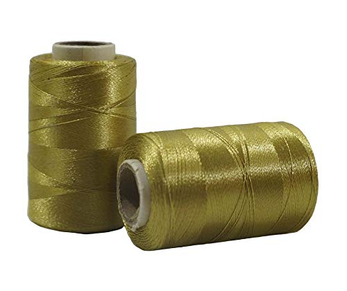 Indian Fashion HutOlive Green Polyester Embroidery Sewing Thread 10 Spools 600 Meter Each