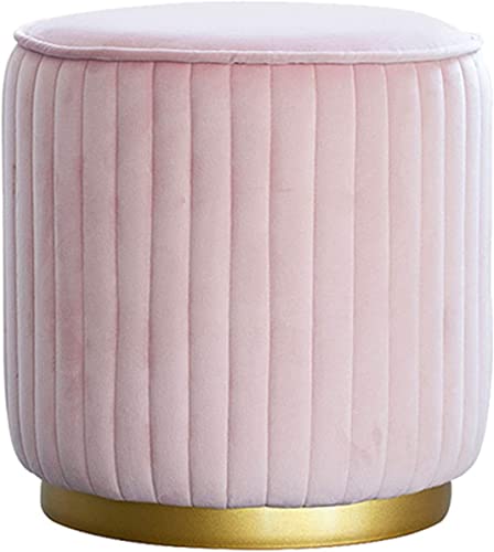 Taburetes de tocador rosa y banco de dormitorio acolchado versátil 2