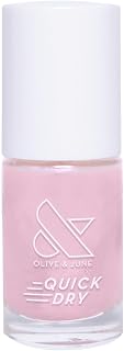 Olive & June Quick Dry Nail Polish | Instant Fast-Drying Smudgeproof Color | 15-free Vegan Cruelty-Free Formula | Lasts up to 5 Days |Salon-Quality Manicure Pedicure at Home |Baroque Pearly Iridescent