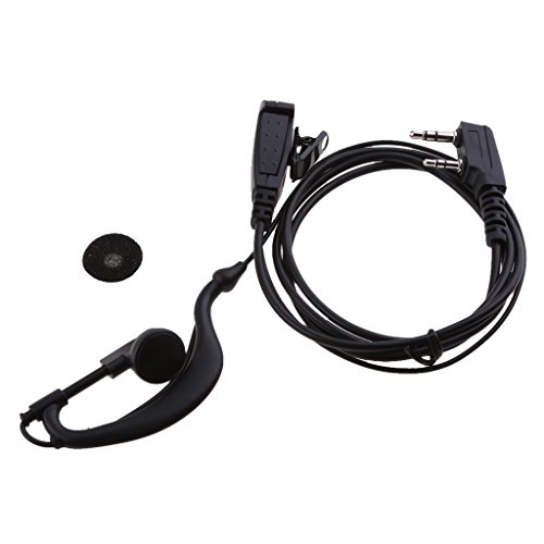 Image of 2 PIN PTT MIC Headphone Headset Earpiece for Baofeng UV-5R Kenwood Wouxun Radio