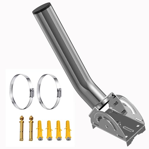 Image of Antenna Mount, 11 inch Adjustable J Pole Mounting Bracket Kit for Outdoor Wireless Bridge, CPE, Access Point, Weather Station, WiFi Extender, TV Antenna, Wall or Pole Mounted Outdoor Antenna Pole Mount