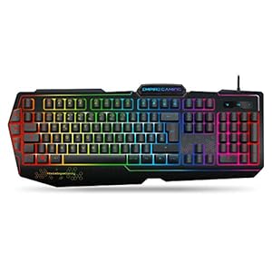 EMPIRE GAMING [New] K900 Gaming Keyboard QWERTY UK– 105 Semi-Mechanical Keys -9-Mode LED RGB backlighting, Including 1 Customisable Mode – 19 Anti-ghosting Keys