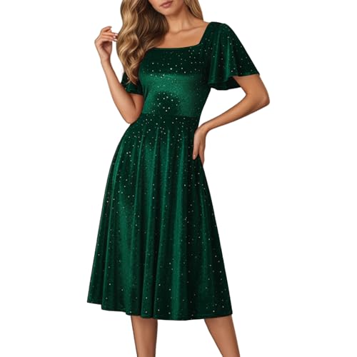 Robe de soirée femme polyvalente chic et élégante à paillettes scintillantes