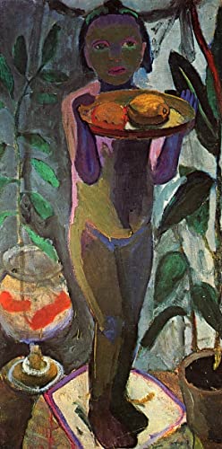 Affiche décorative Kinderakt avec Fishbowl Paula Modersohn Becker impression d'art