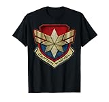 Marvel Captain Marvel Stitch Badge Logo T-Shirt