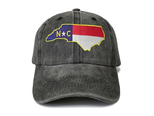 Shenbors Embroidered North Carolina State Flag Dad Hat Gifts for Men Women