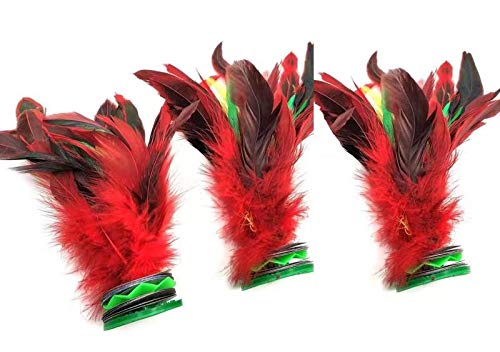 AMJKEJI Lot De 8 Jianzi Multicolores – Plumes Chinoises, Jeu De Pied, Fitness, Intérieur/extérieur, Pour Adultes Et Enfants