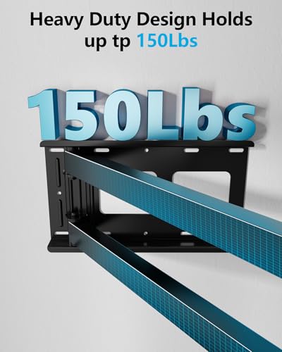 FORGING MOUNT Long Arm Corner TV Mount with Height Setting Full Motion TV Wall Mount with 36" Extends for Corner/Flat Installed Fits 42"-90" TVs,Holds 150lbs,VESA 600x400mm - Thumbnail 4