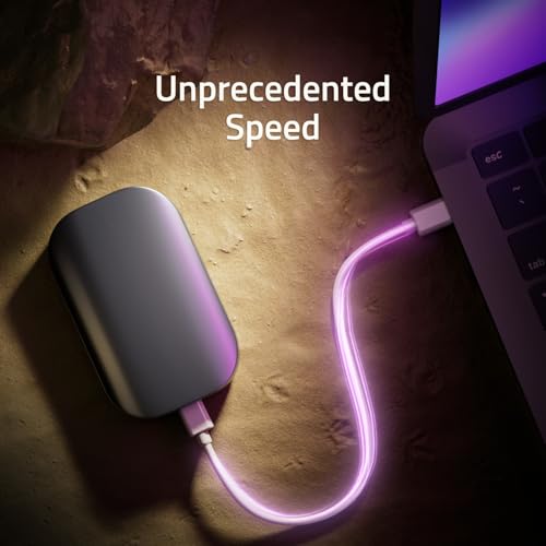 SK hynix Beetle X31 2TB Portable SSD with DRAM, up to 1050MB/s, USB 3.2 Gen2, External Hard Drive Compatible with PC, Mac, Laptop, PS5 (Dark Grey)