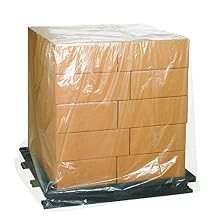 AVIDITI Shipping Pallet Covers Clear, 52"L x 48"W 60"H 50-Pack | for Packing, Moving and Storage 52x48x60 524860