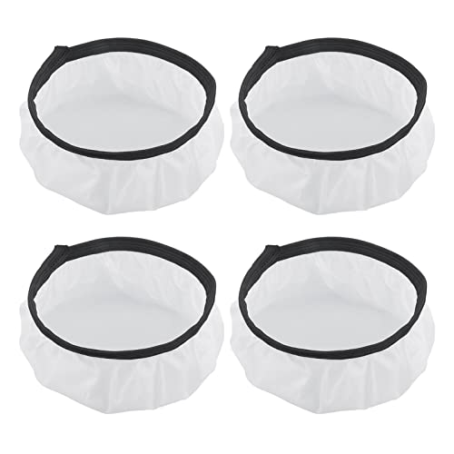 4-Pack Soft White Light Diffuser Sock, 18Cm/ 7 Inch Elastic Soft White Video Shooting Standard Reflector, Photography Diffuser Lamp Cover Diffuser Cloth For Ring Light Flash Light(White) #TOP12