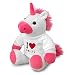 printplanet Stoff-Einhorn mit Namen Emilio - Kuscheltier mit Design I Love - Stofftier, Plüschtier