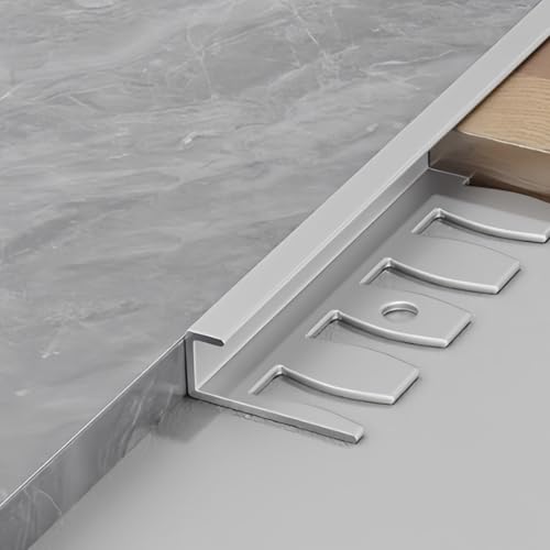 NuoNxuo エッジプロテクター 長さ90cm 3個 フロア 見切り材 ターミナルガード 内径 5.5mm 8.6mm 12.6mm 15.6mm 18.6mm アルミ合金製 曲げ可能 モダン シンプル コーナープロテクター 複数の色(K,内径 18.6