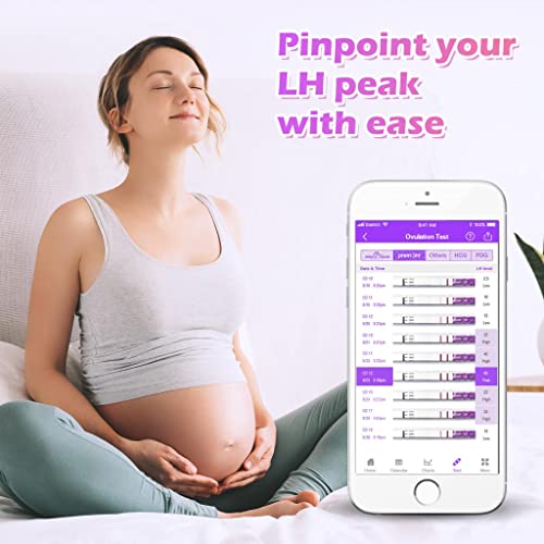 Premom Quantitative Ovulation Test Strips, Ovulation Predictor Kit With Smart Digital Ovulation Reader App, Numerical Ovulation Tests, 20 Lh Test #TOP5