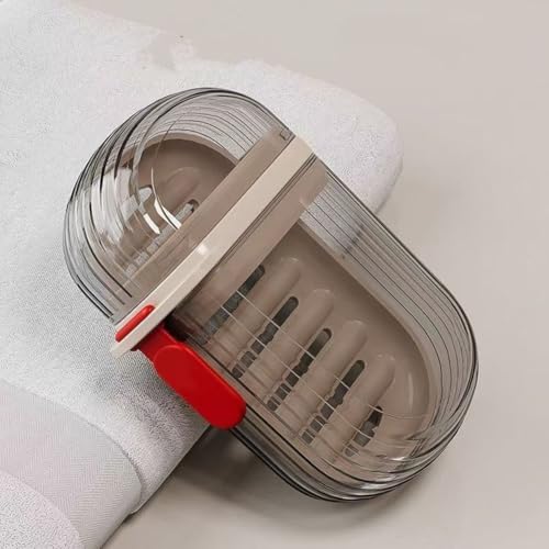 Estojo de sabão compacto à prova de vazamento, portátil, para viagem, bar, saboneteira, academia, acampamento, banheiro, chuveiro, saboneteira