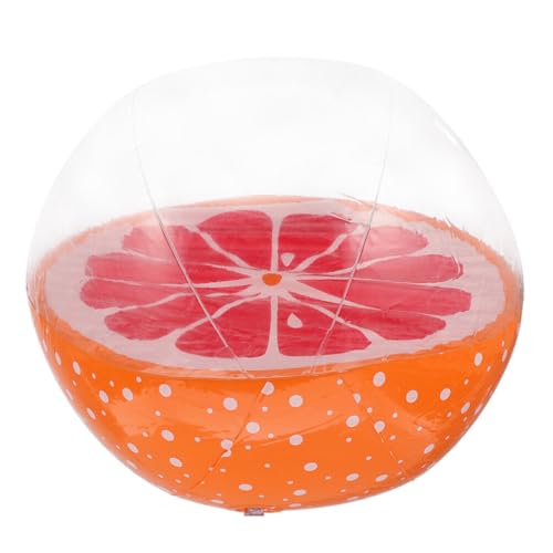 Toyvian Fruits De Ballon De Plage Jouets De Piscine Gonflables Orange Mini Ballon De Plage pour L'été en Plein Air Sports De Plage Jouets De Natation Jeux d'eau Enfants Décorations De