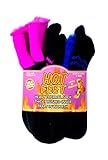 Hot Feet Womens 2 Pack Heavy Thermal Sock, Thick Brushed Inner