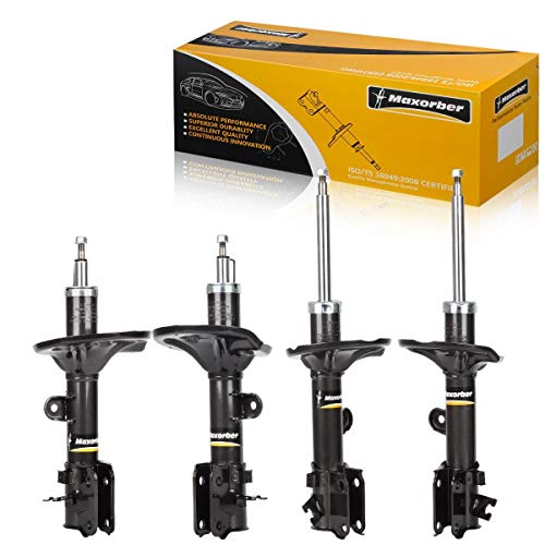 Maxorber Auto Shock Absorber 4 Front Rear Shock Sets Compatible with 2005-2009 for Hyundai Tucson,2005-2010 for Kia for Sportage with Accessory Shock Absorber 334502 334503 334504 334505