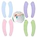 Ziyero 4 Pares Cojín de Inodoro de Terciopelo Set Cojín de Asiento de Inodoro Autoadhesivo Antibacteriano, Fácil Transportar, Se Puede Recortar, para Hogar, Viajes, Futuras Mamás, Ancianos—4 Colores