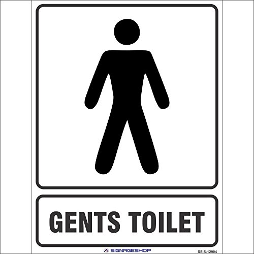 Gents Toilet Sign Sticker Amazon.in Office Products