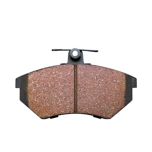 Image of Detroit Axle - Front Ceramic Brake Pads with Hardware Set Replacement | for 1996 1997 Volkswagen Passat Golf Cabrio - 4pc Set