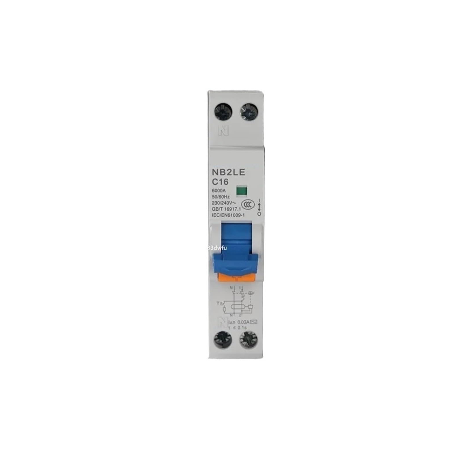 Disyuntor 1P+N 40A magnetotérmico diferencial curva C AC para cuadro eléctrico