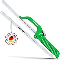 Conbra® Bügelsäge 300mm - Metallsäge 300 mm mit Holz Sägeblatt + Metall Sägeblatt - Präzises abschneiden von Schrauben und Nägel