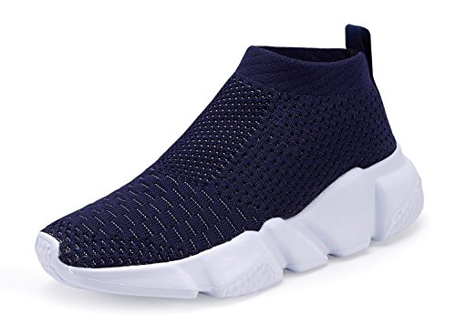 Shoful - Tenis ligeros para correr para niños y niñas, Azul oscuro., 35 EU Cover