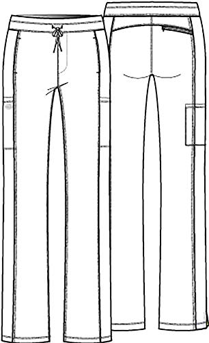Dynamix Scrubs for Women, Drawstring Cargo Pants for Women DK130, M, Pewter - image 7