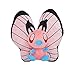 txyang 20Cm Anime Pokemon Pink Shiny Butterfree Peluches Cute Cartoon Soft Stuffed Dolls para Niños Regalos para Niños