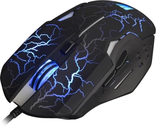 Souris Laser 2500dpi Noir m200 ambidextre filaire USB pour PC et ordinateur portable de jeu